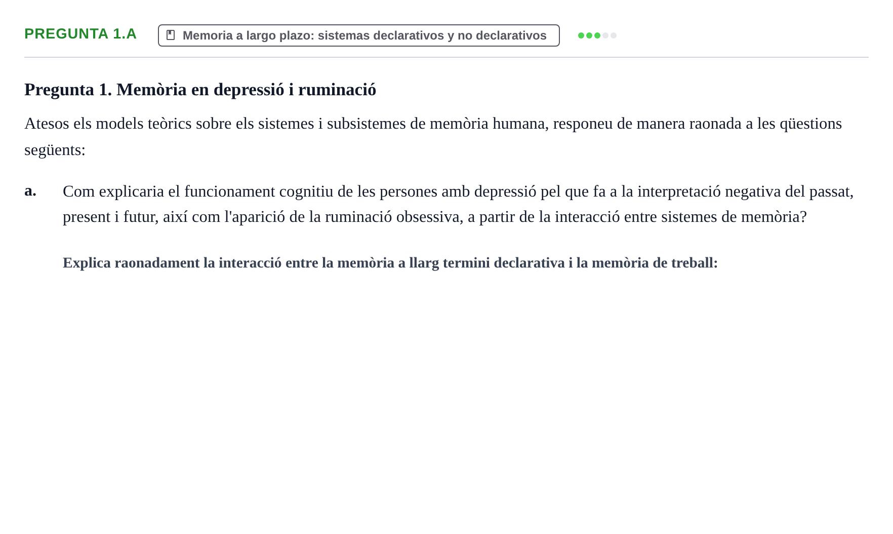 Enunciado: Pregunta 1.a
