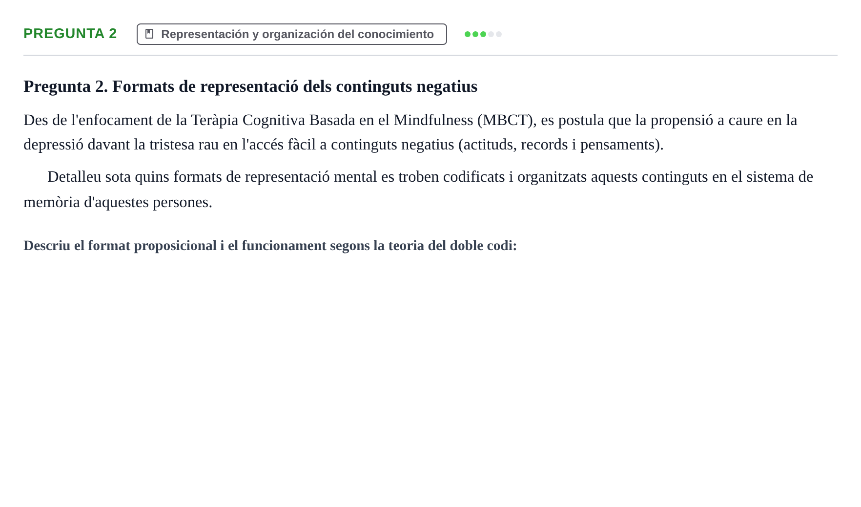 Enunciado: Pregunta 2