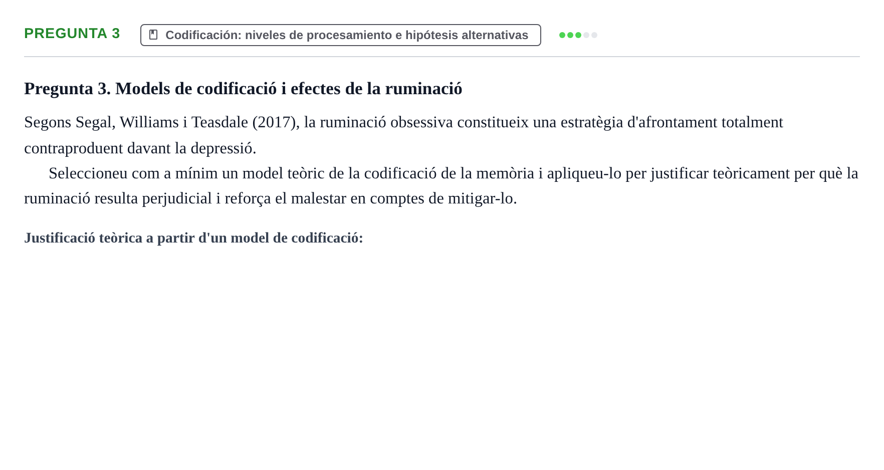 Enunciado: Pregunta 3