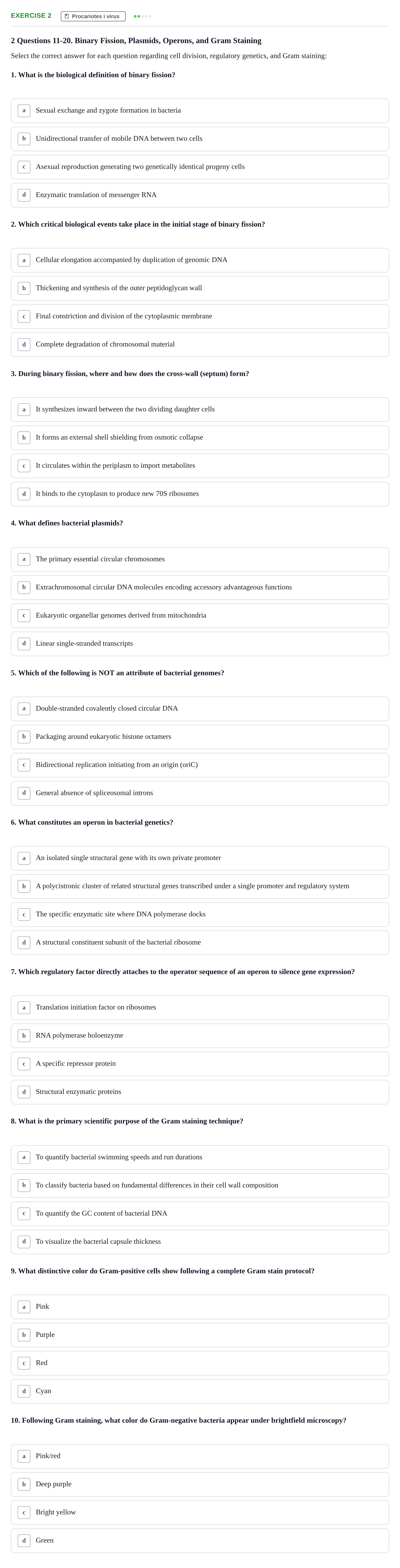 Enunciado: Problema 2 · Biología URV Practice Test: Biology and Genetics of Prokaryotes