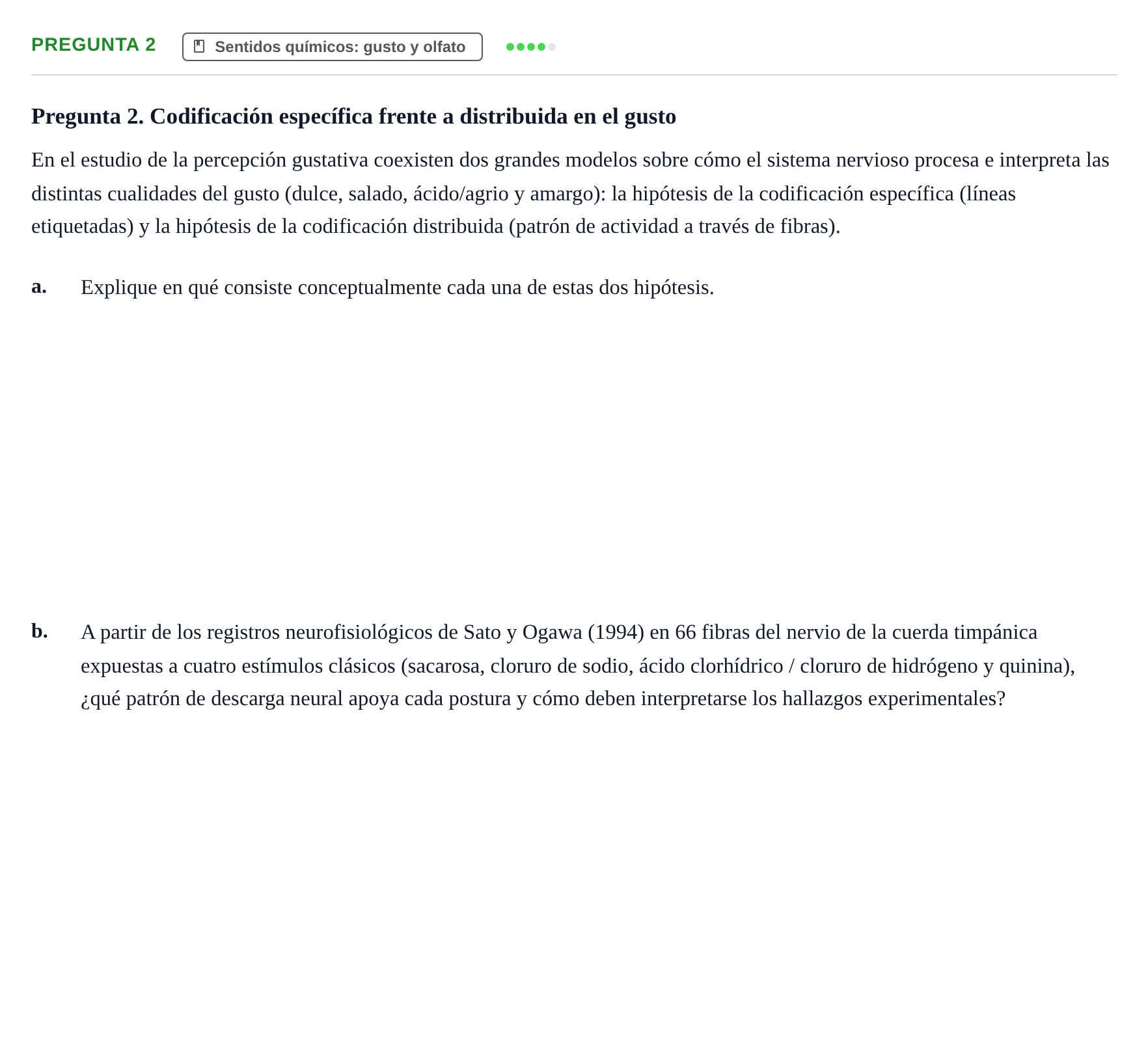 Enunciado: Pregunta 2