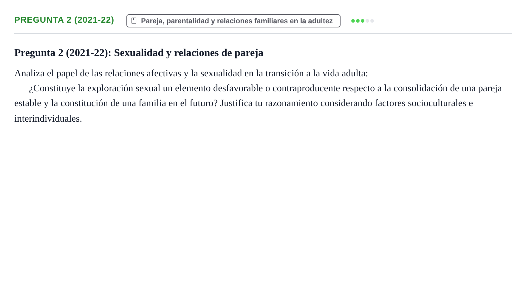 Enunciado: Pregunta 2 (2021-22)