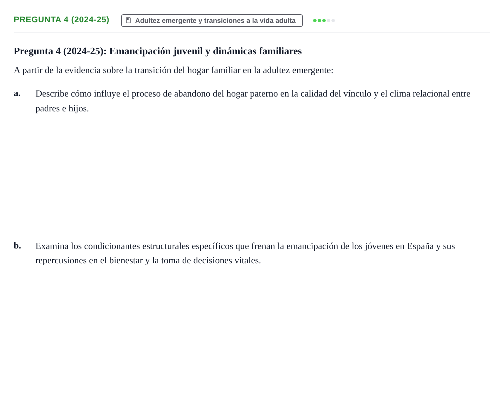 Enunciado: Pregunta 4 (2024-25)
