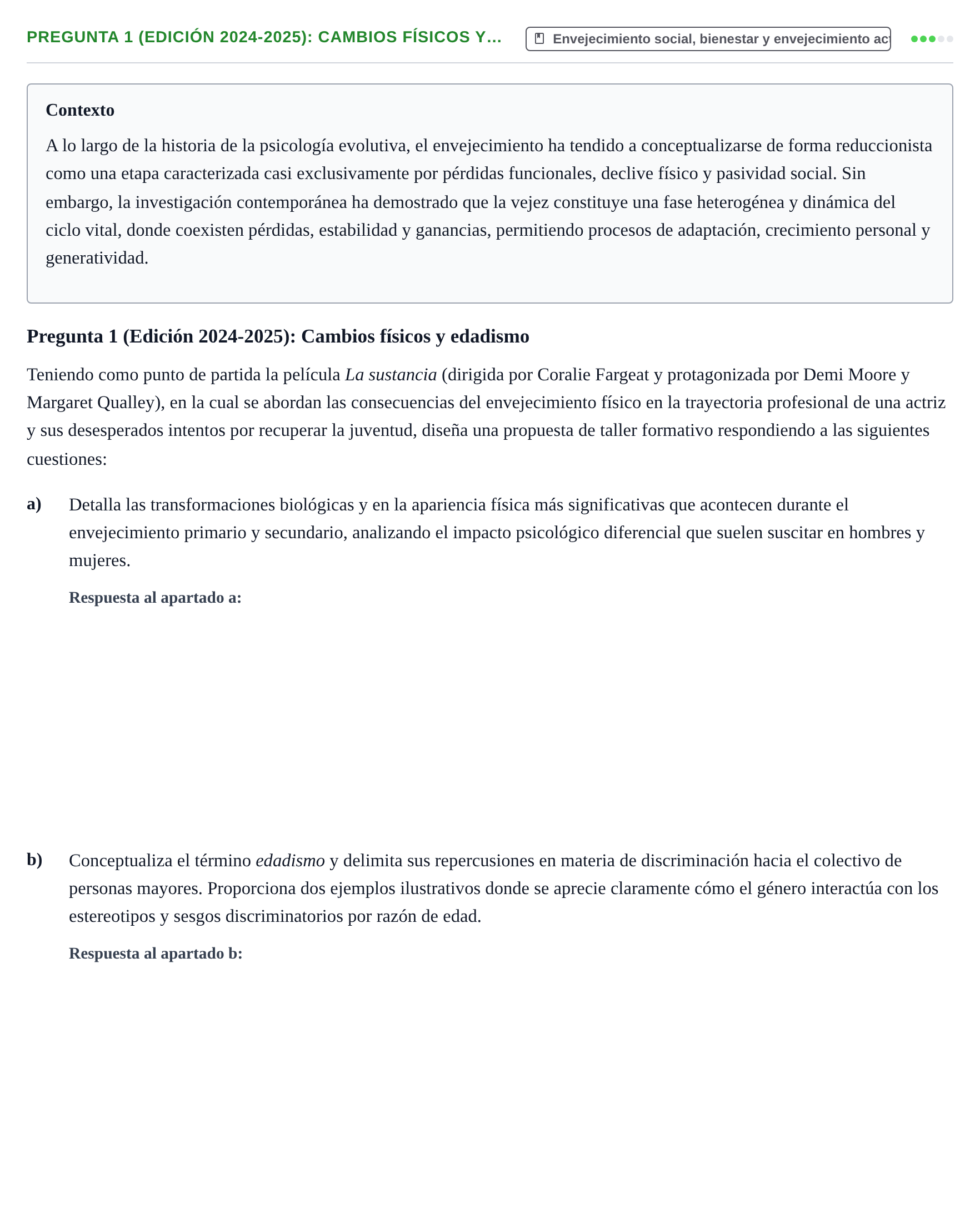 Enunciado: Pregunta 1 (Edición 2024-2025): Cambios físicos y…