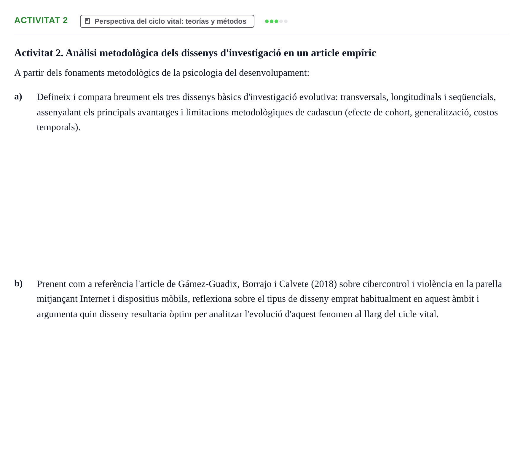 Enunciado: Activitat 2