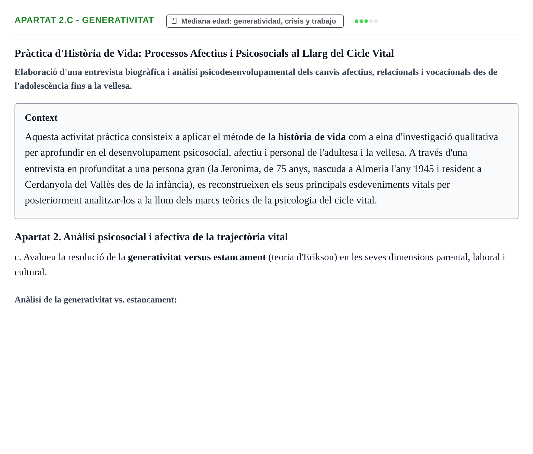Enunciado: Apartat 2.c - Generativitat