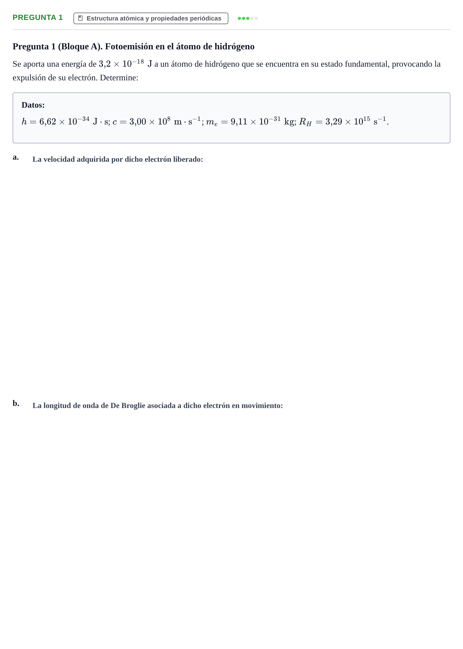 Enunciado: Pregunta 1 · Complements de química URV Juny 2012