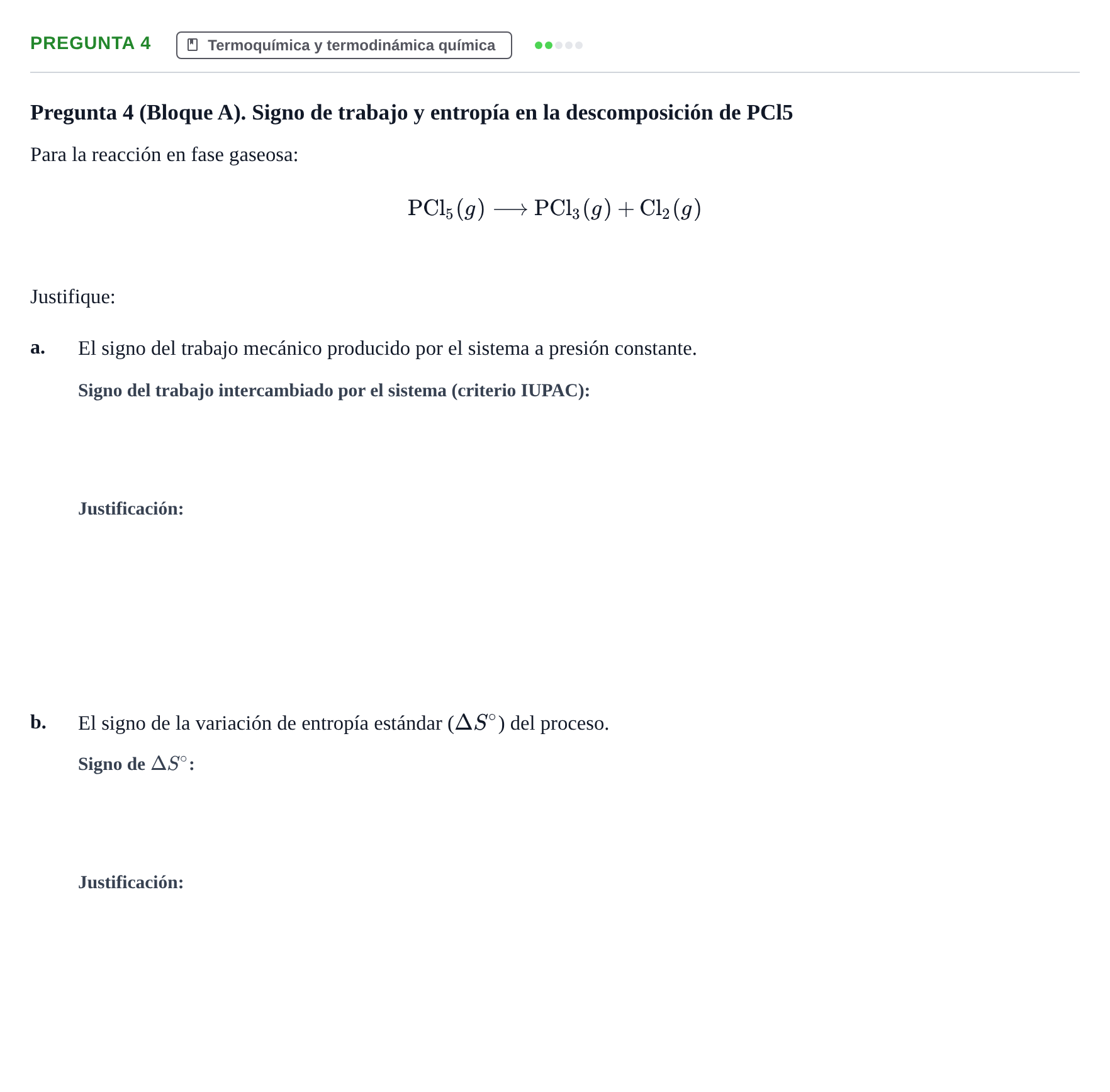 Enunciado: Pregunta 4 · Complements de química URV Juny 2012