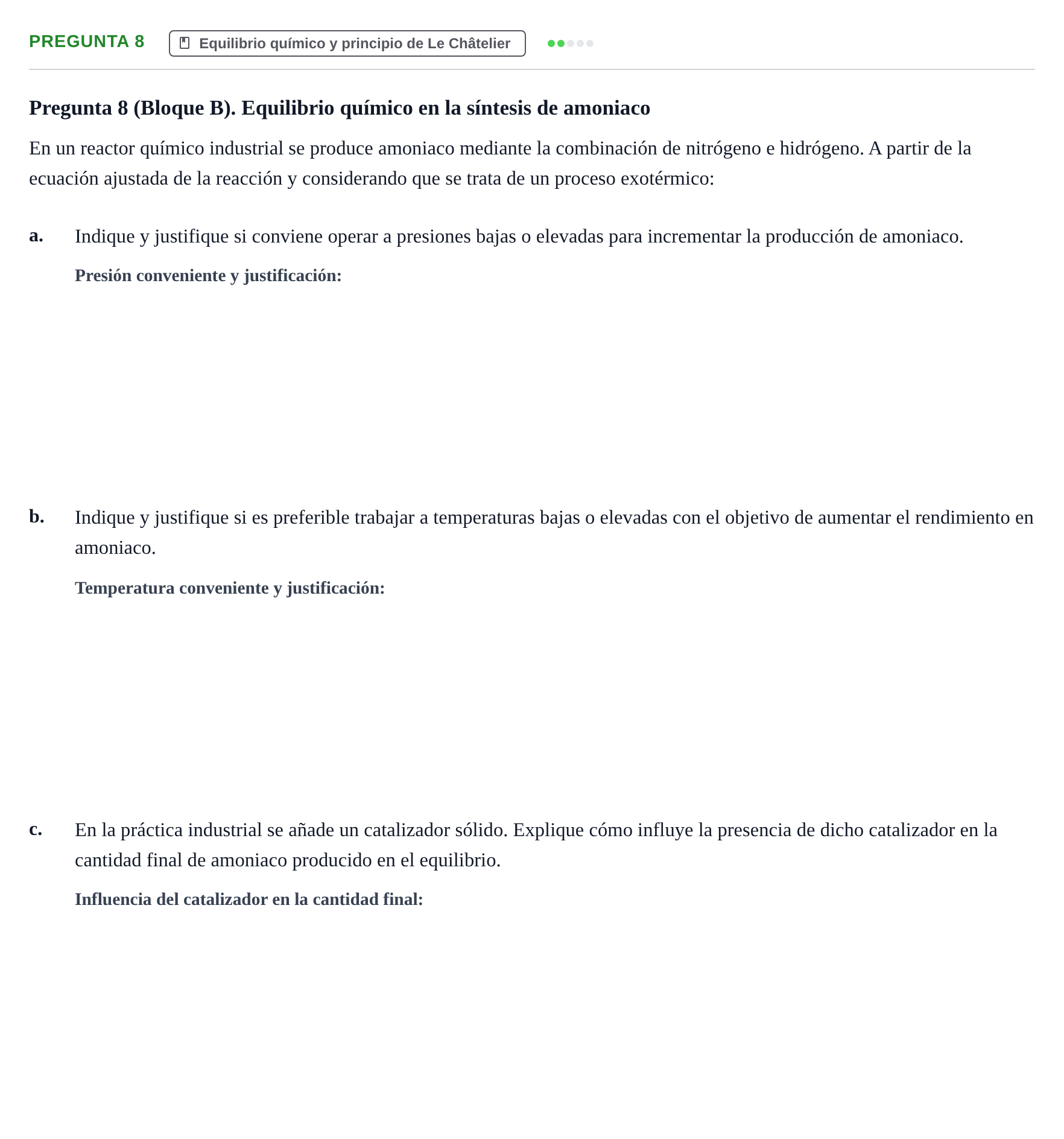 Enunciado: Pregunta 8 · Complements de química URV Juny 2012