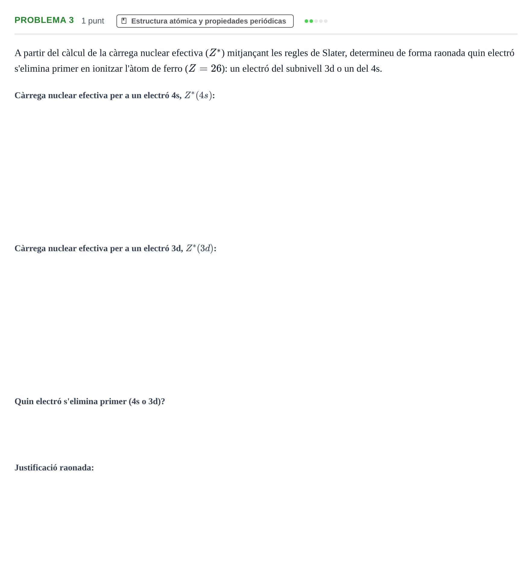Enunciado: Problema 3 · Complements de química URV 2023