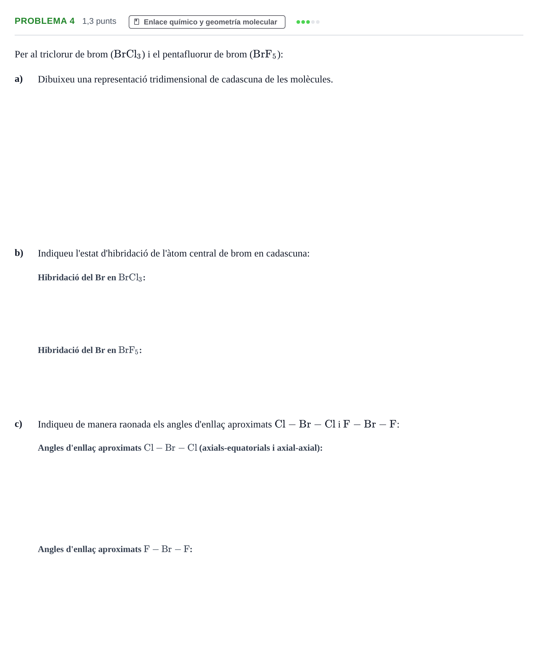 Enunciado: Problema 4 · Complements de química URV 2023