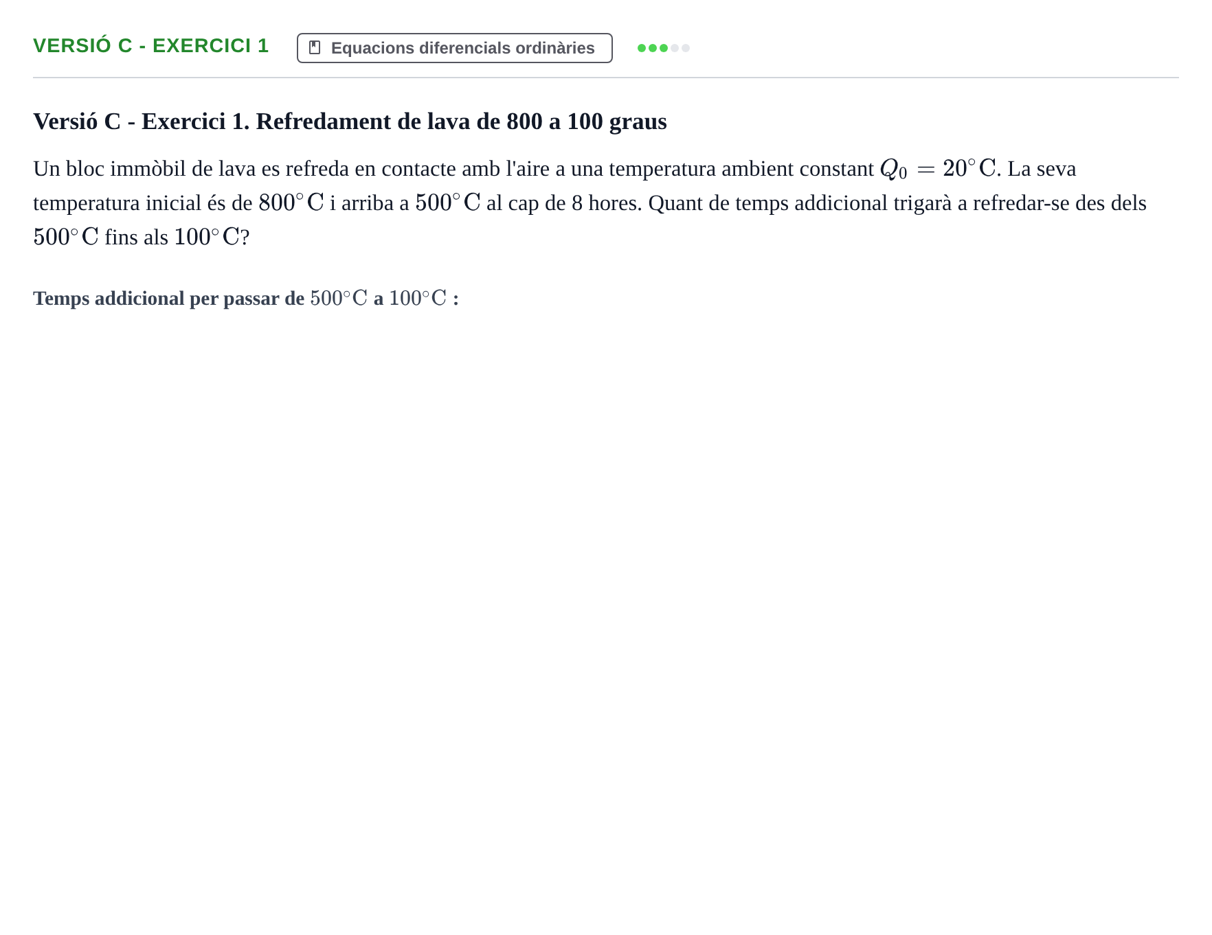 Enunciado: Ejercicio Versió C - Exercici 1 · Matemàtiques URV Exemples 2022