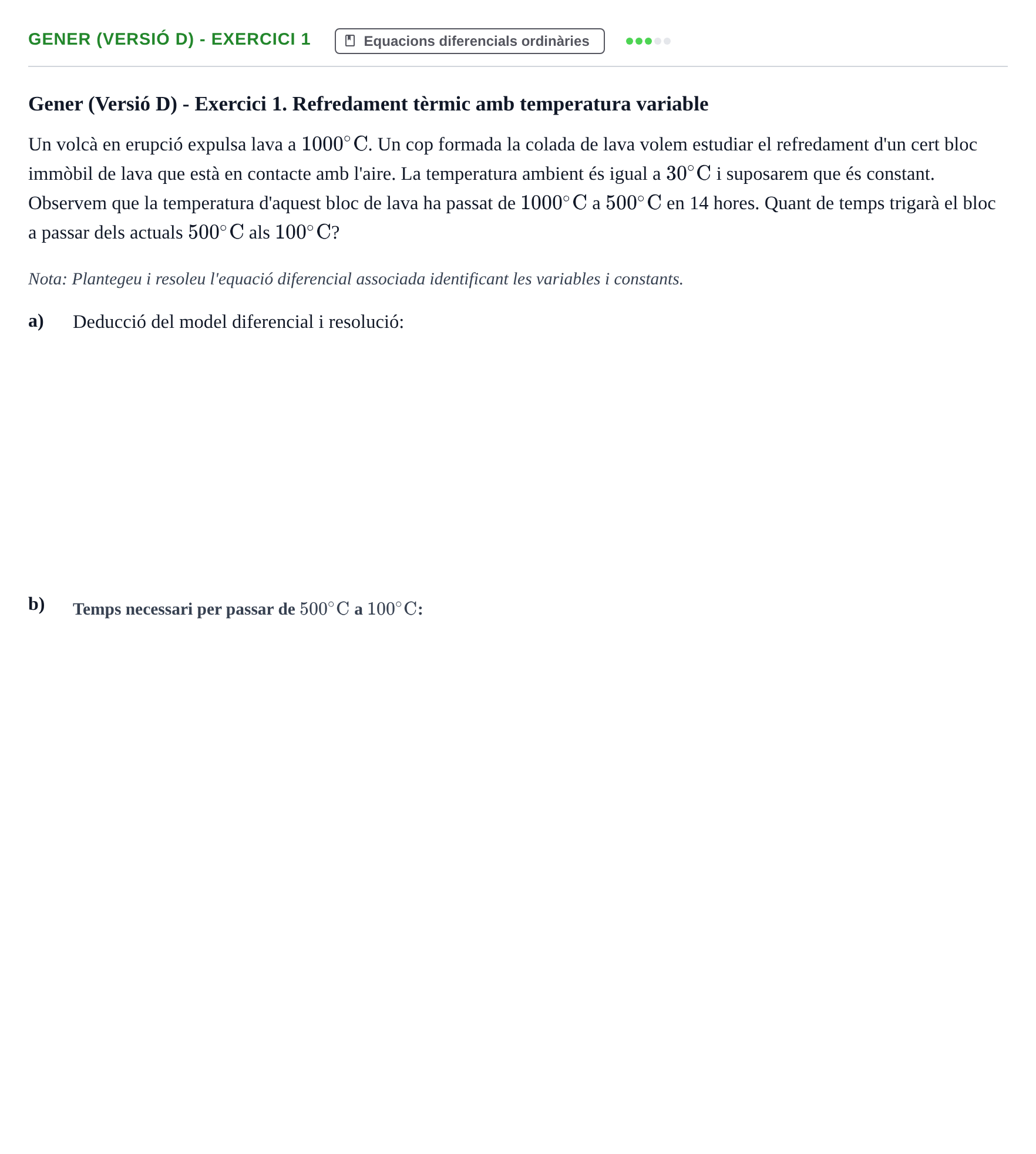 Enunciado: Ejercicio Gener (Versió D) - Exercici 1 · Matemàtiques URV Exemples 2022