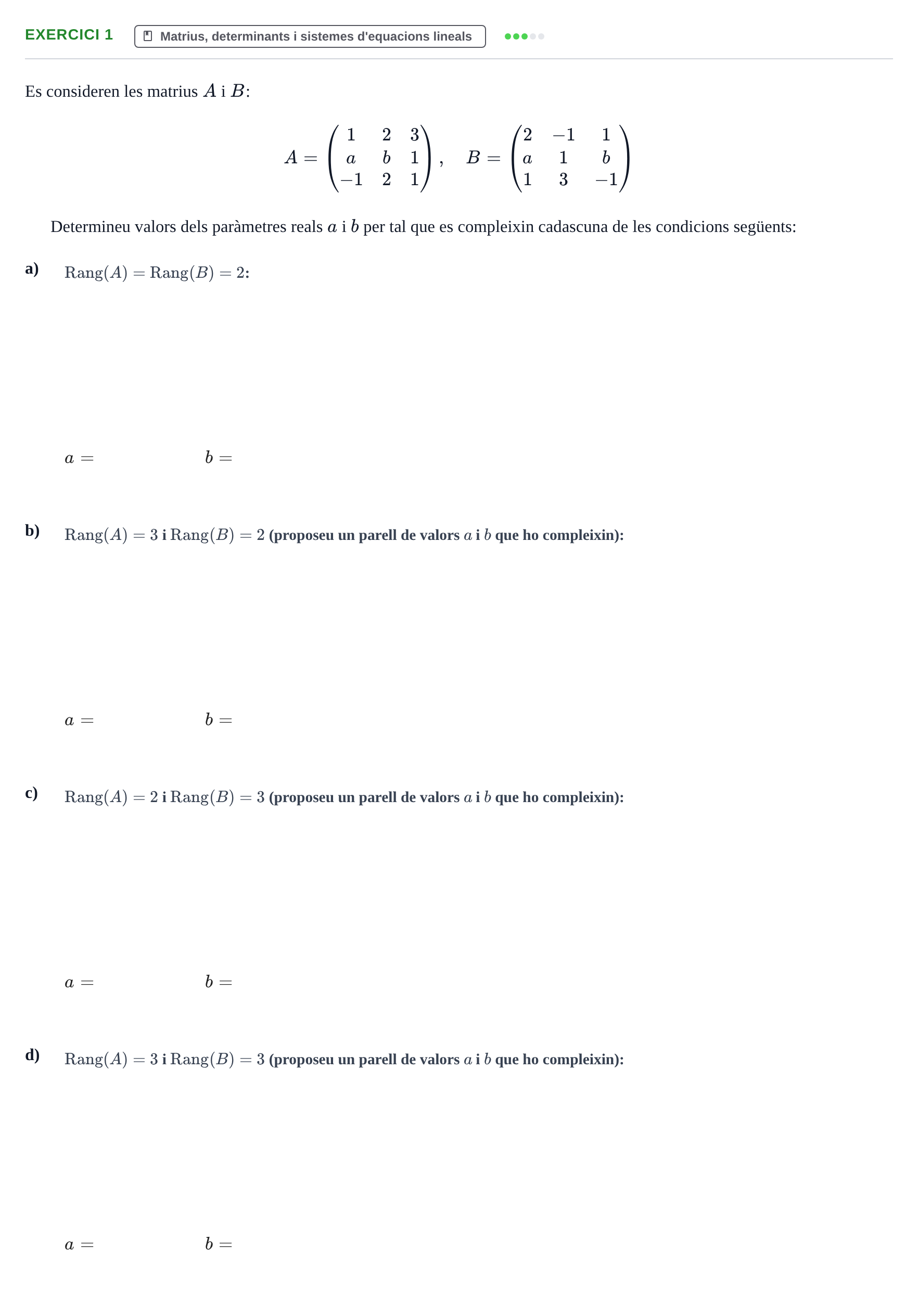 Enunciado: Exercici 1 · Matemàtiques URV 2023