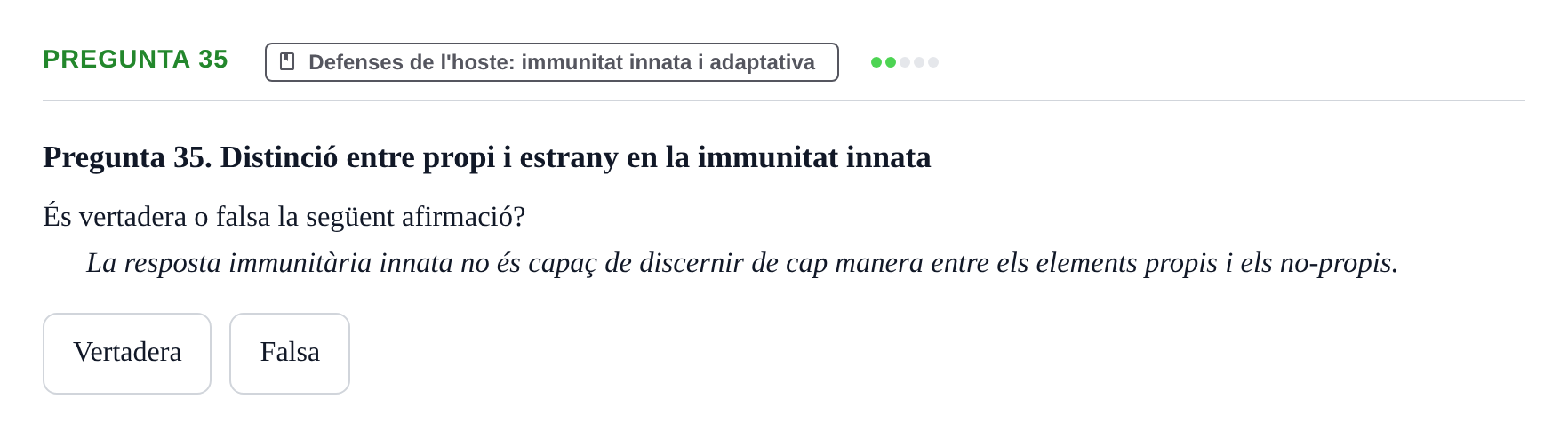 Enunciado: Pregunta 35 · Microbiología UB Juny 2018