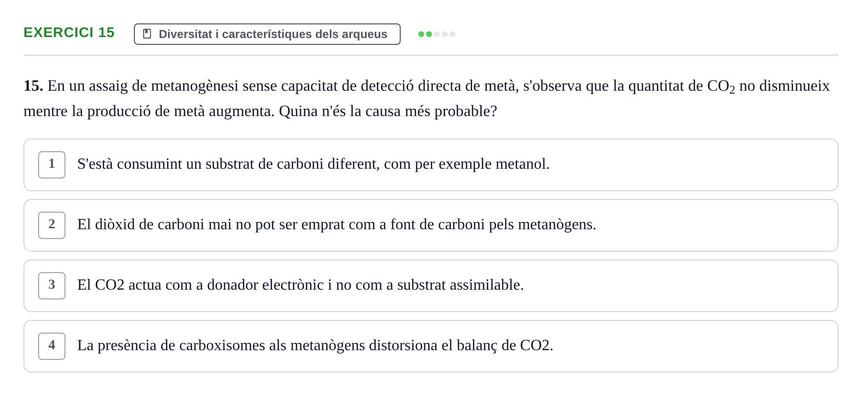 Enunciado: Problema 15 · Microbiología UB Juny 2019