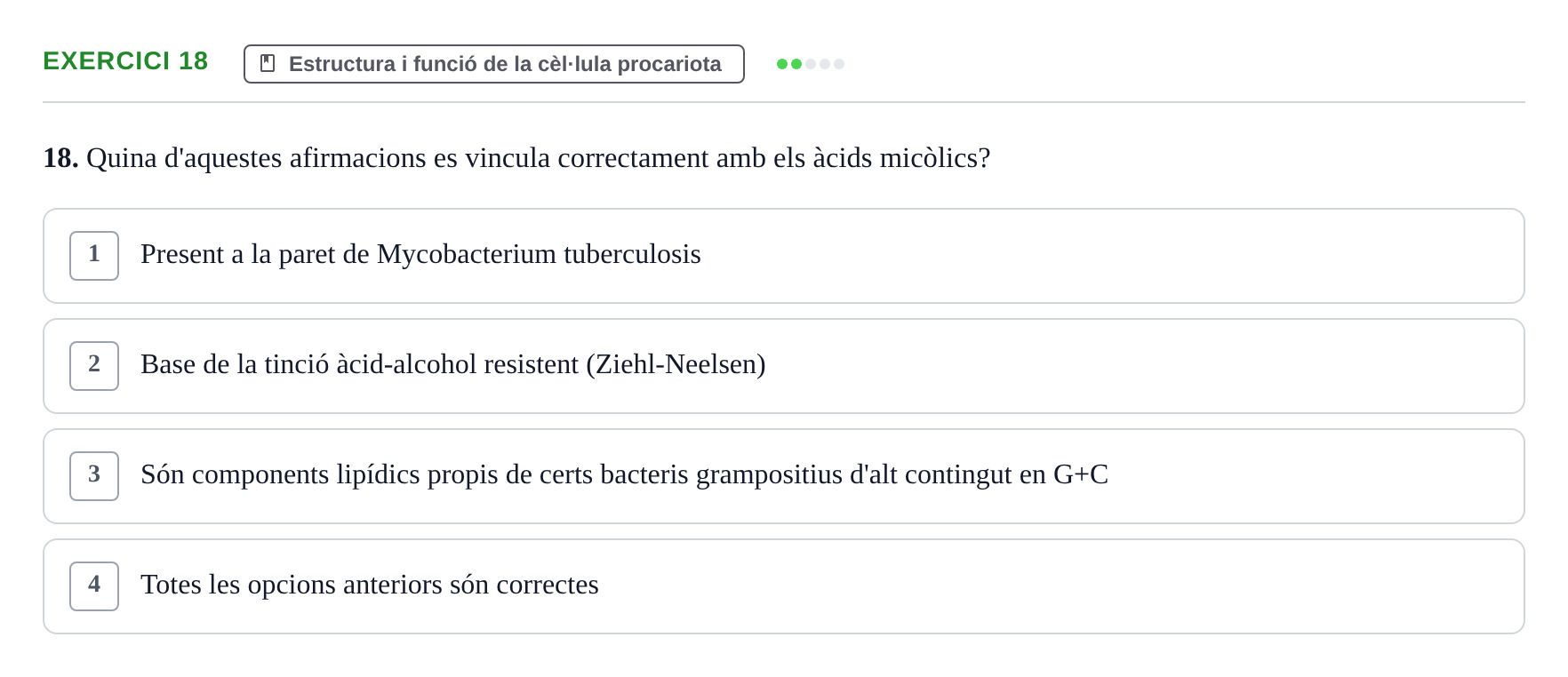 Enunciado: Problema 18 · Microbiología UB Juny 2019