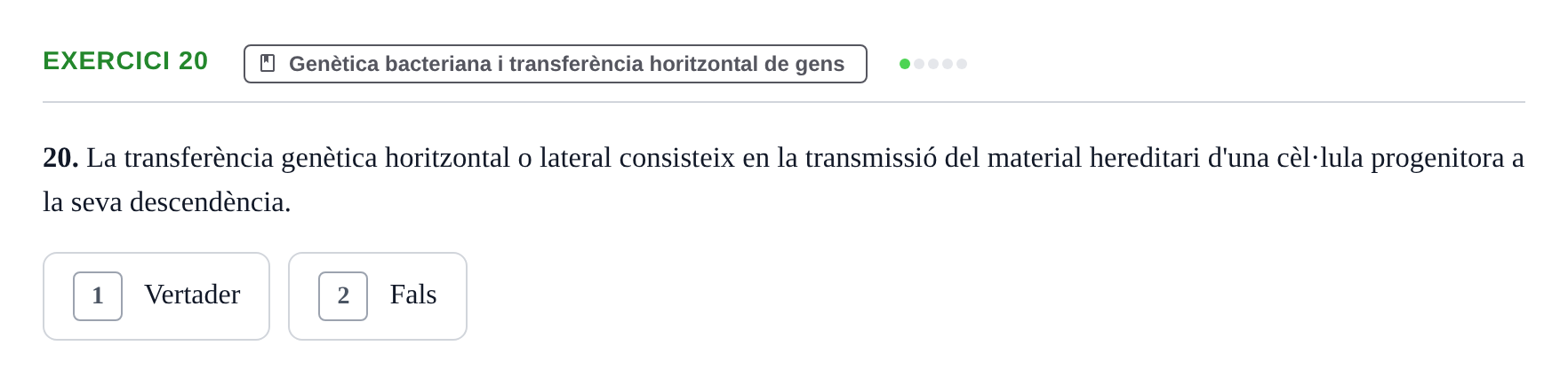 Enunciado: Problema 20 · Microbiología UB Juny 2019