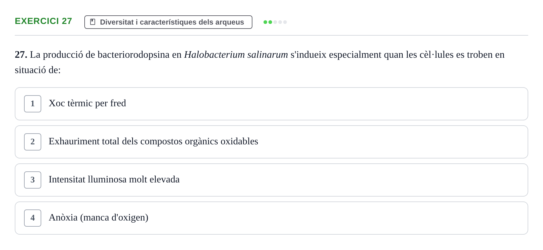Enunciado: Problema 27 · Microbiología UB Juny 2019