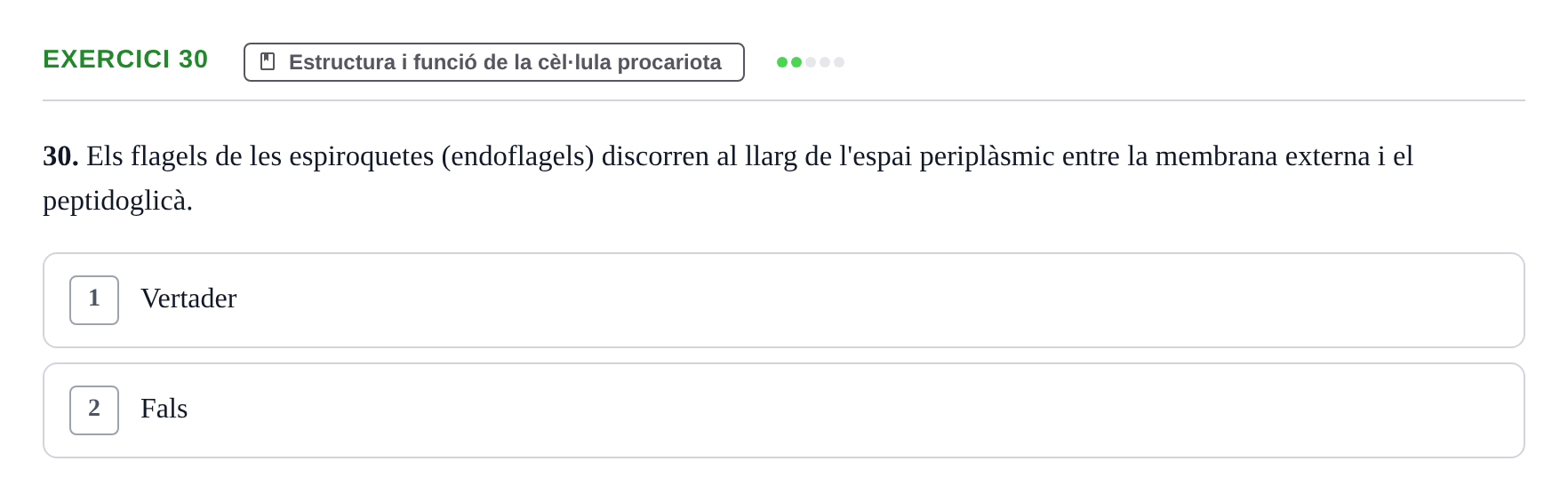 Enunciado: Problema 30 · Microbiología UB Juny 2019