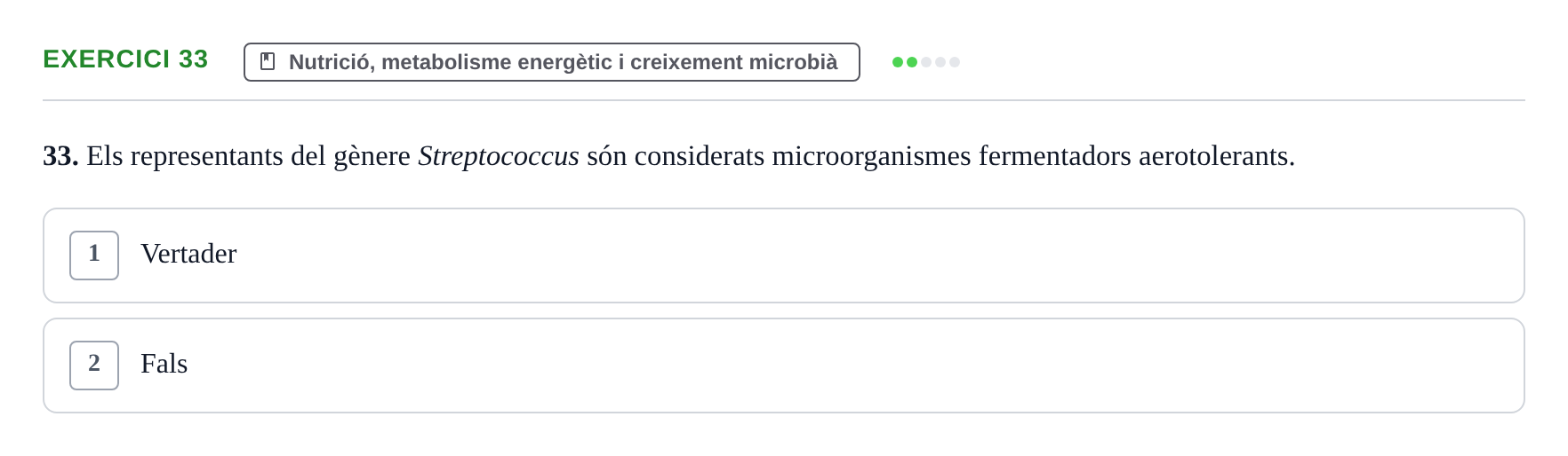 Enunciado: Problema 33 · Microbiología UB Juny 2019