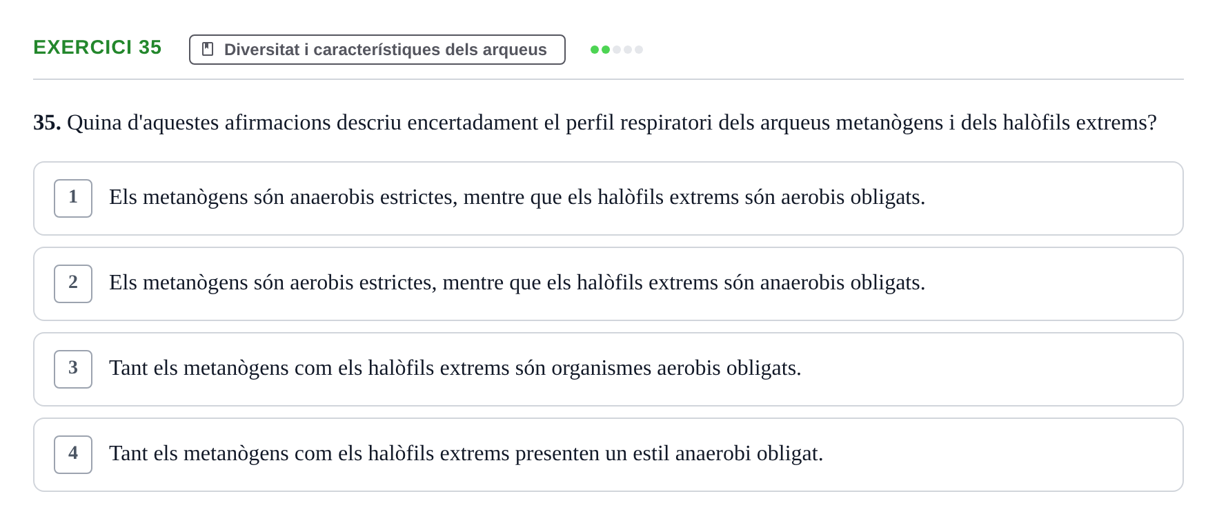 Enunciado: Problema 35 · Microbiología UB Juny 2019
