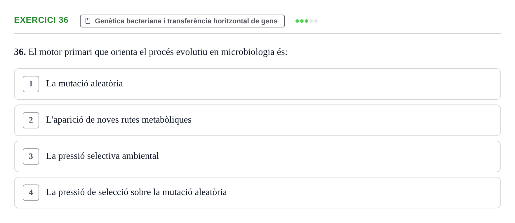 Enunciado: Problema 36 · Microbiología UB Juny 2019