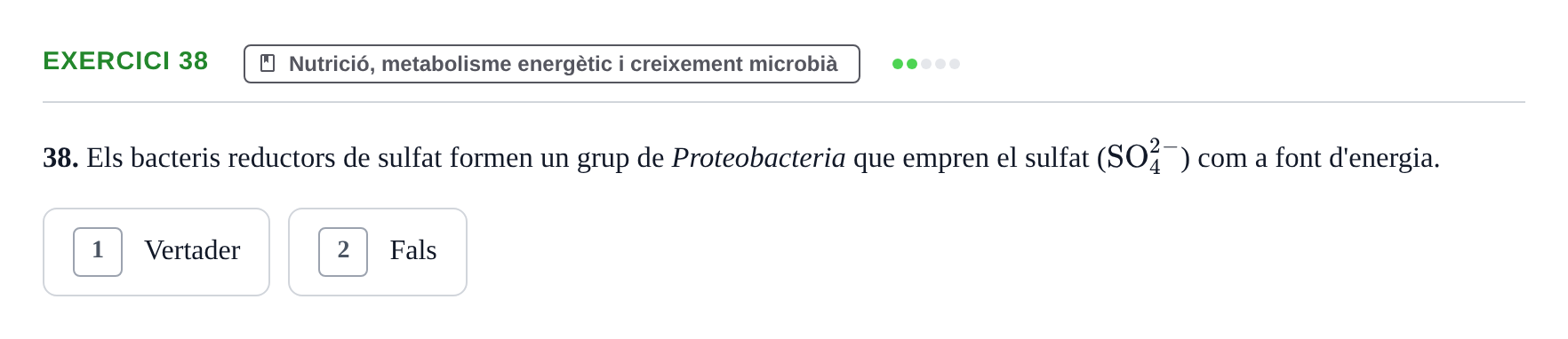 Enunciado: Problema 38 · Microbiología UB Juny 2019