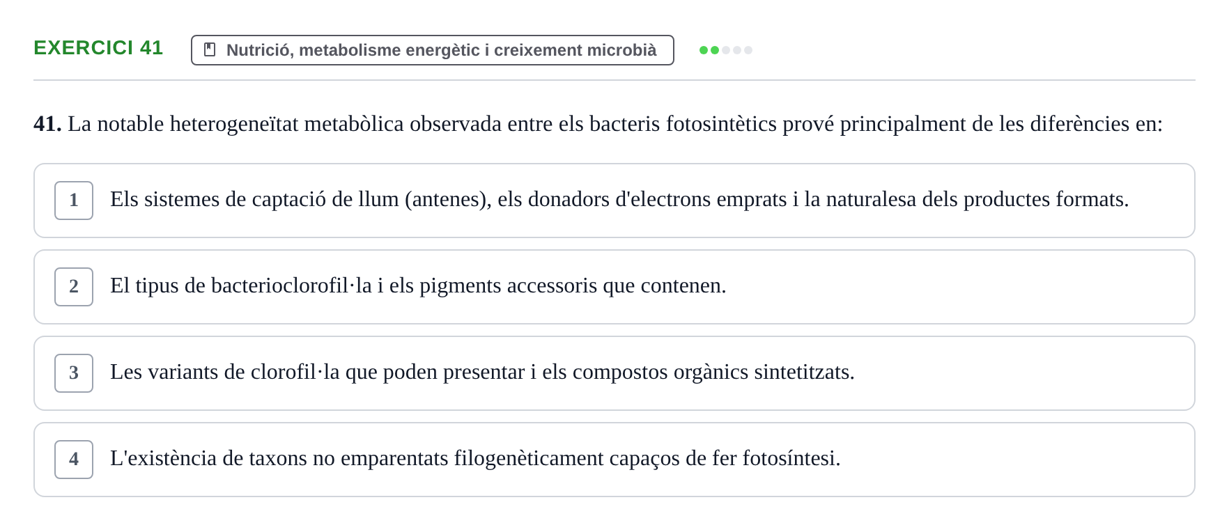 Enunciado: Problema 41 · Microbiología UB Juny 2019