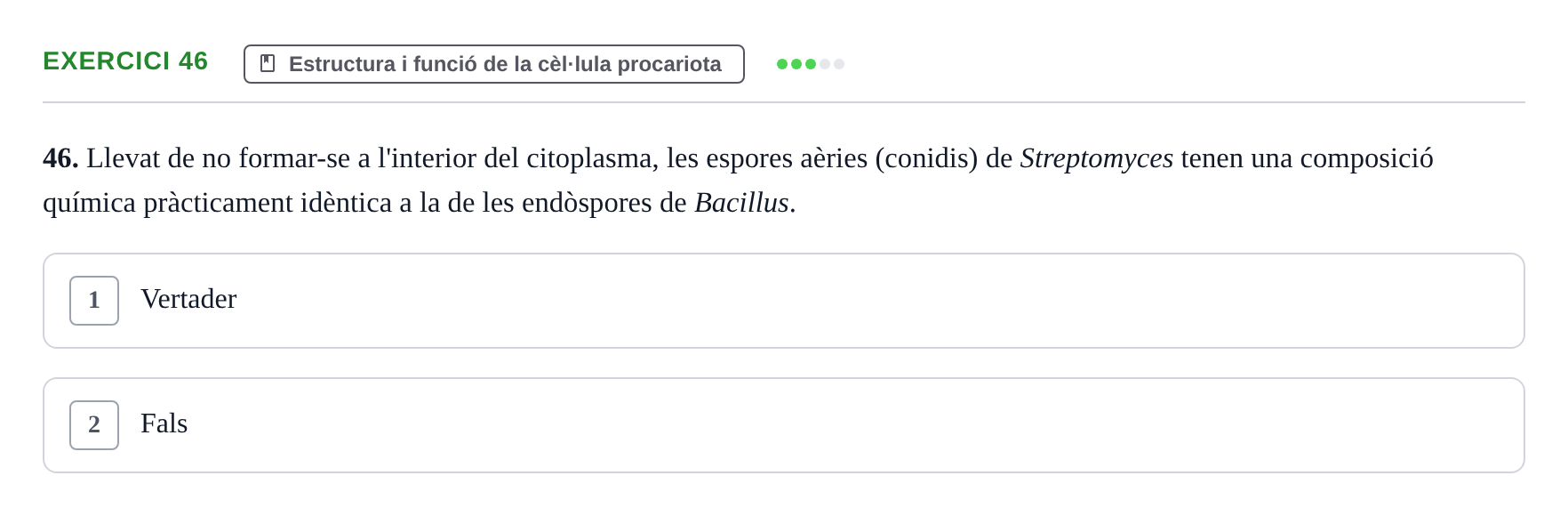 Enunciado: Problema 46 · Microbiología UB Juny 2019