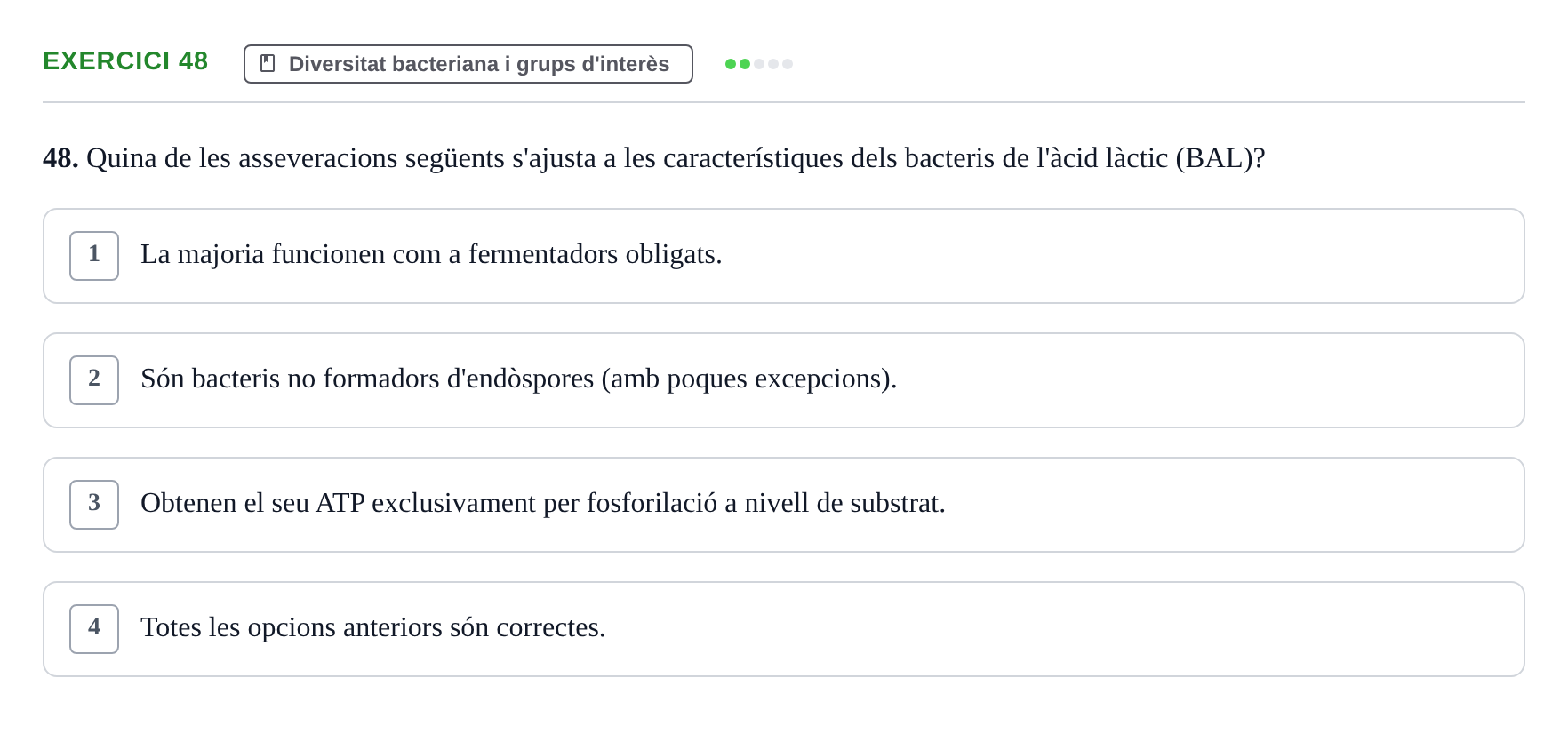 Enunciado: Problema 48 · Microbiología UB Juny 2019