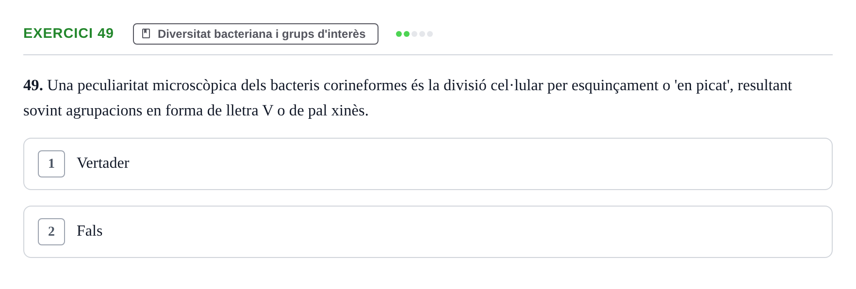 Enunciado: Problema 49 · Microbiología UB Juny 2019