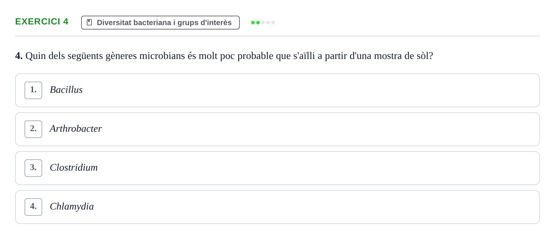 Enunciado: Problema 4 · Microbiología UB Juny 2019