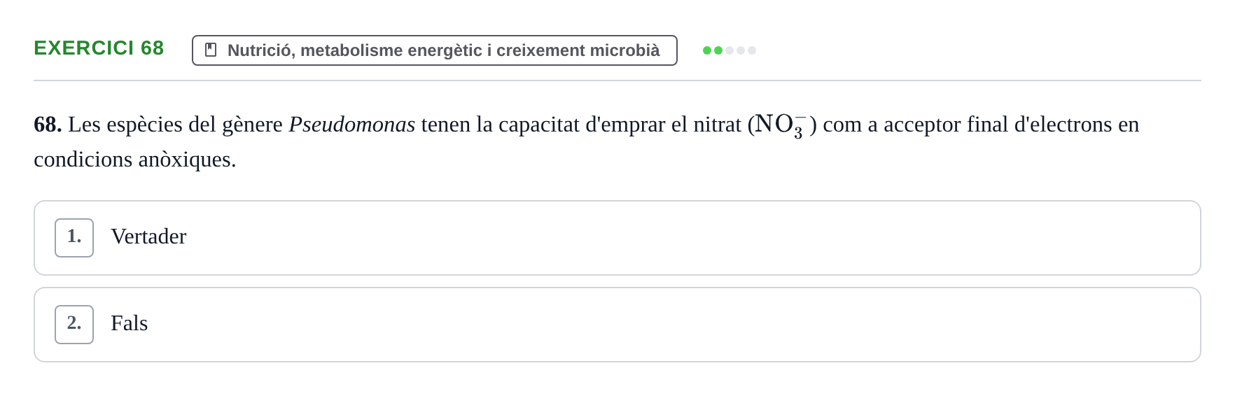 Enunciado: Problema 68 · Microbiología UB Juny 2019