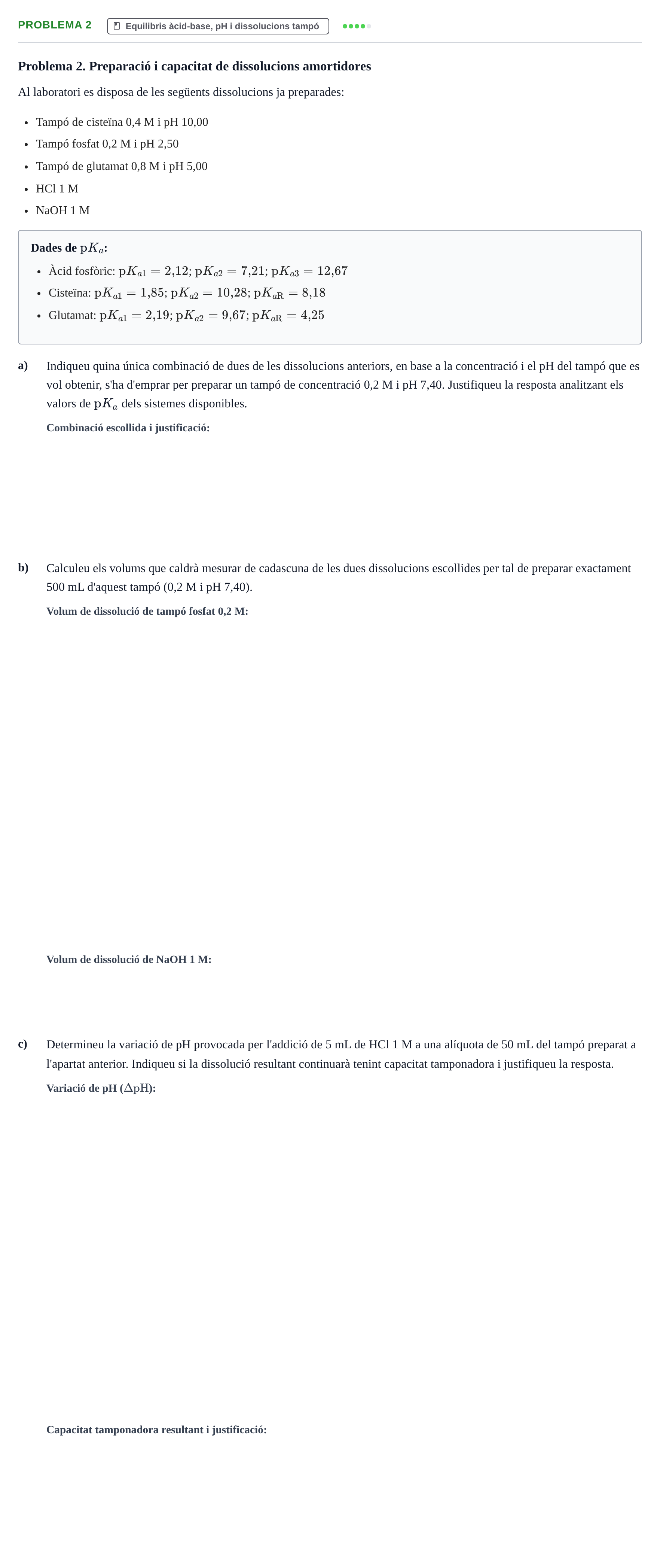 Enunciado: Problema 2 · Química UB 2020