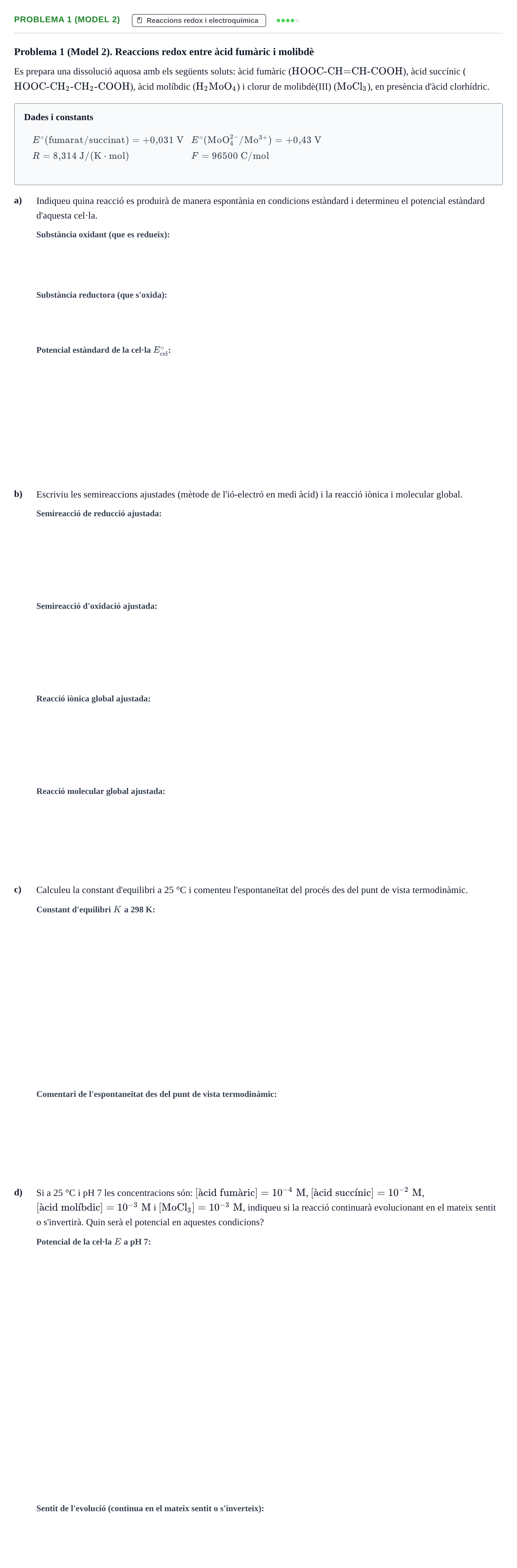 Enunciado: Problema 1 (Model 2) · Química UB 2020