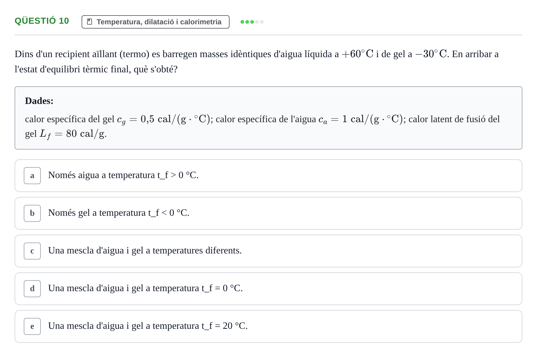 Enunciado: Ejercicio Qüestió 10 · Física UB 2014
