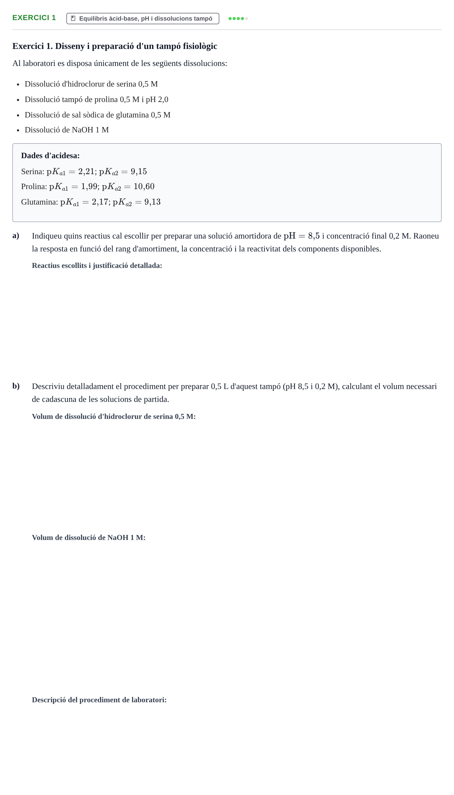 Enunciado: Exercici 1 · Química UB 2022