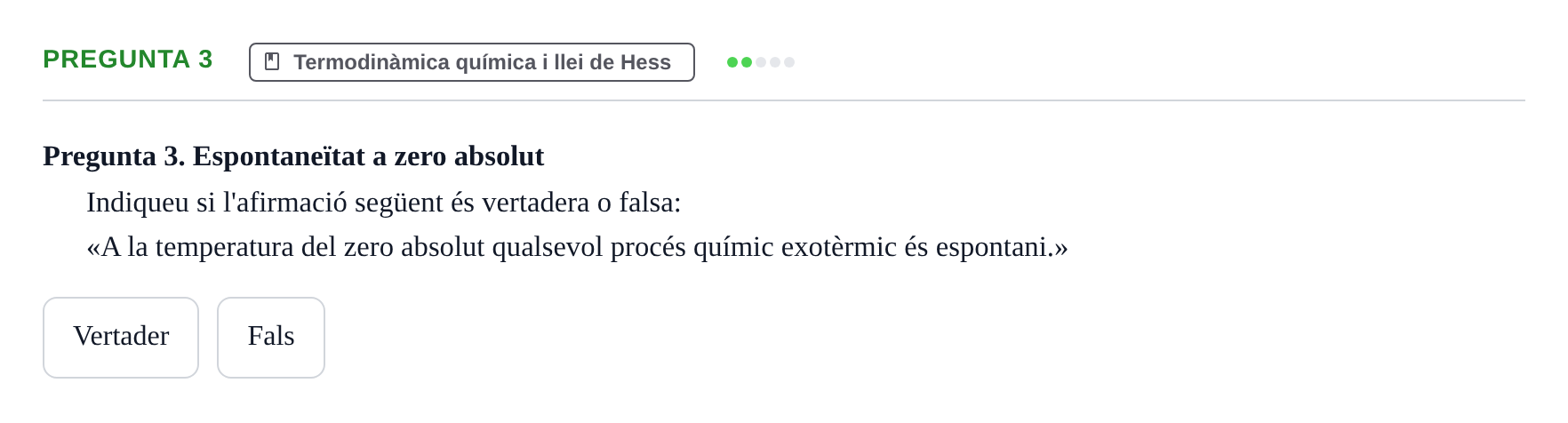 Enunciado: Pregunta 3 · Química UB 2022