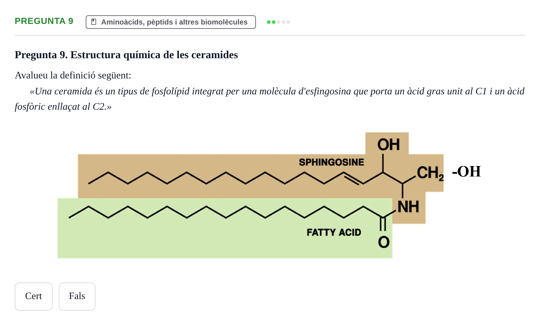 Enunciado: Pregunta 9 · Química UB 2022