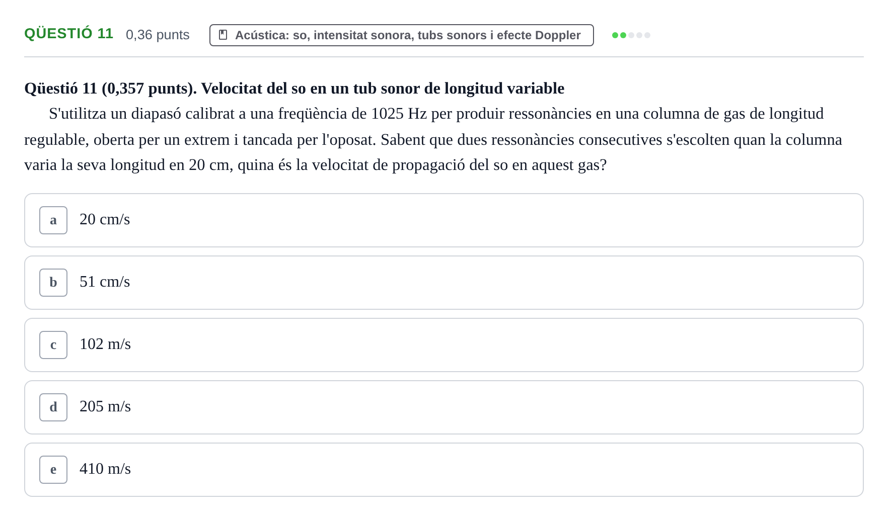 Enunciado: Ejercicio Qüestió 11 · Física UB 2015