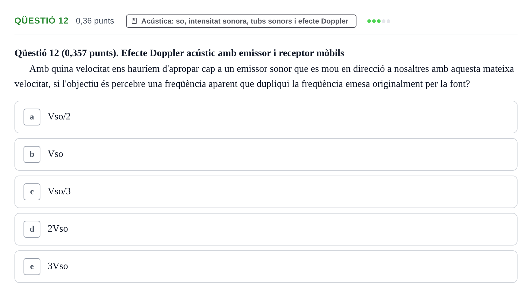 Enunciado: Ejercicio Qüestió 12 · Física UB 2015