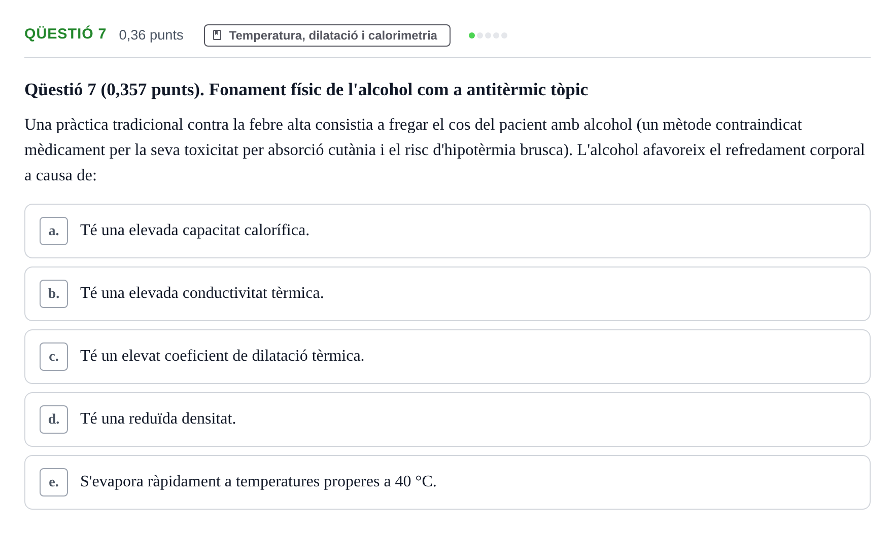 Enunciado: Ejercicio Qüestió 7 · Física UB 2015