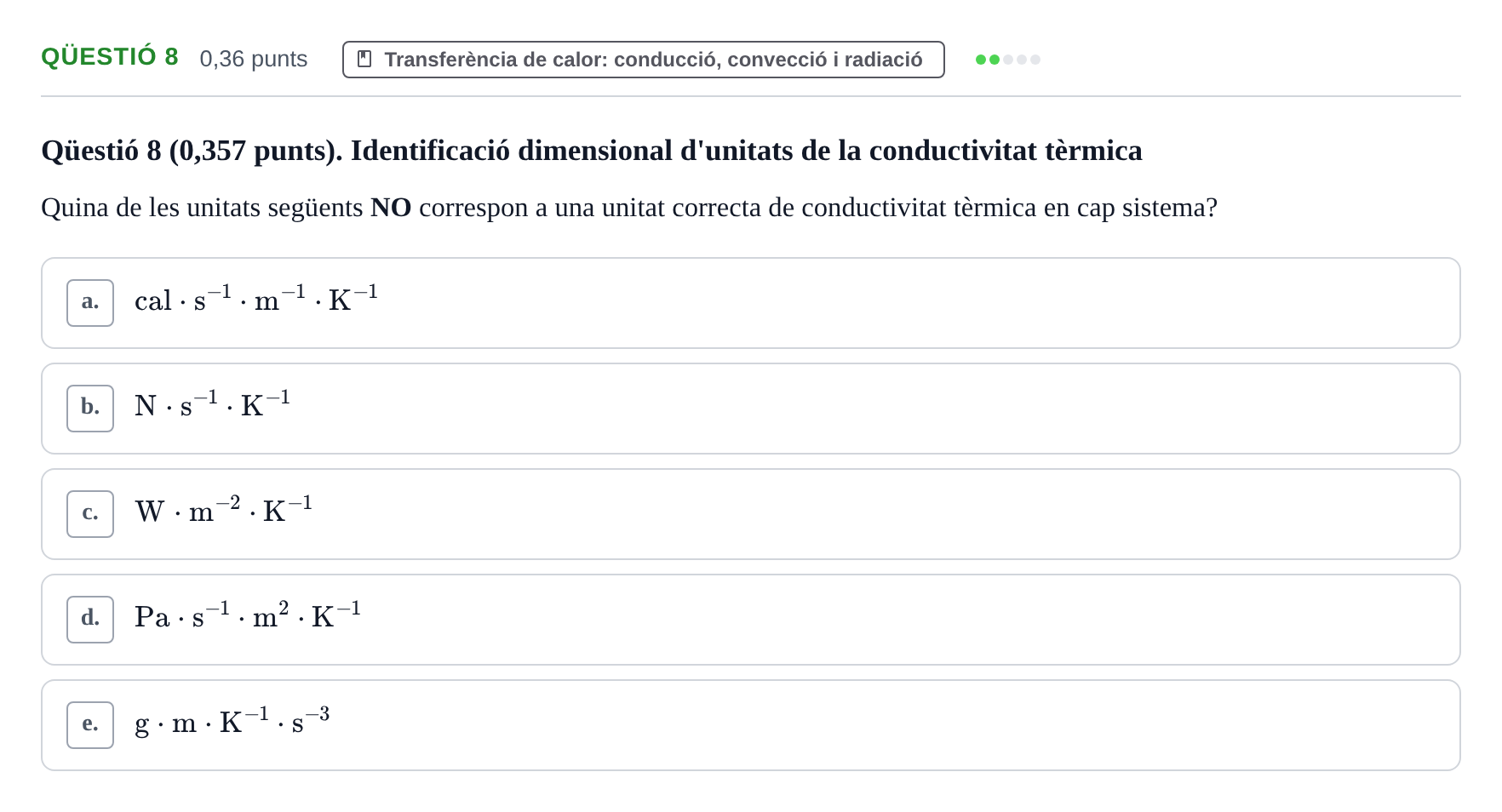 Enunciado: Ejercicio Qüestió 8 · Física UB 2015
