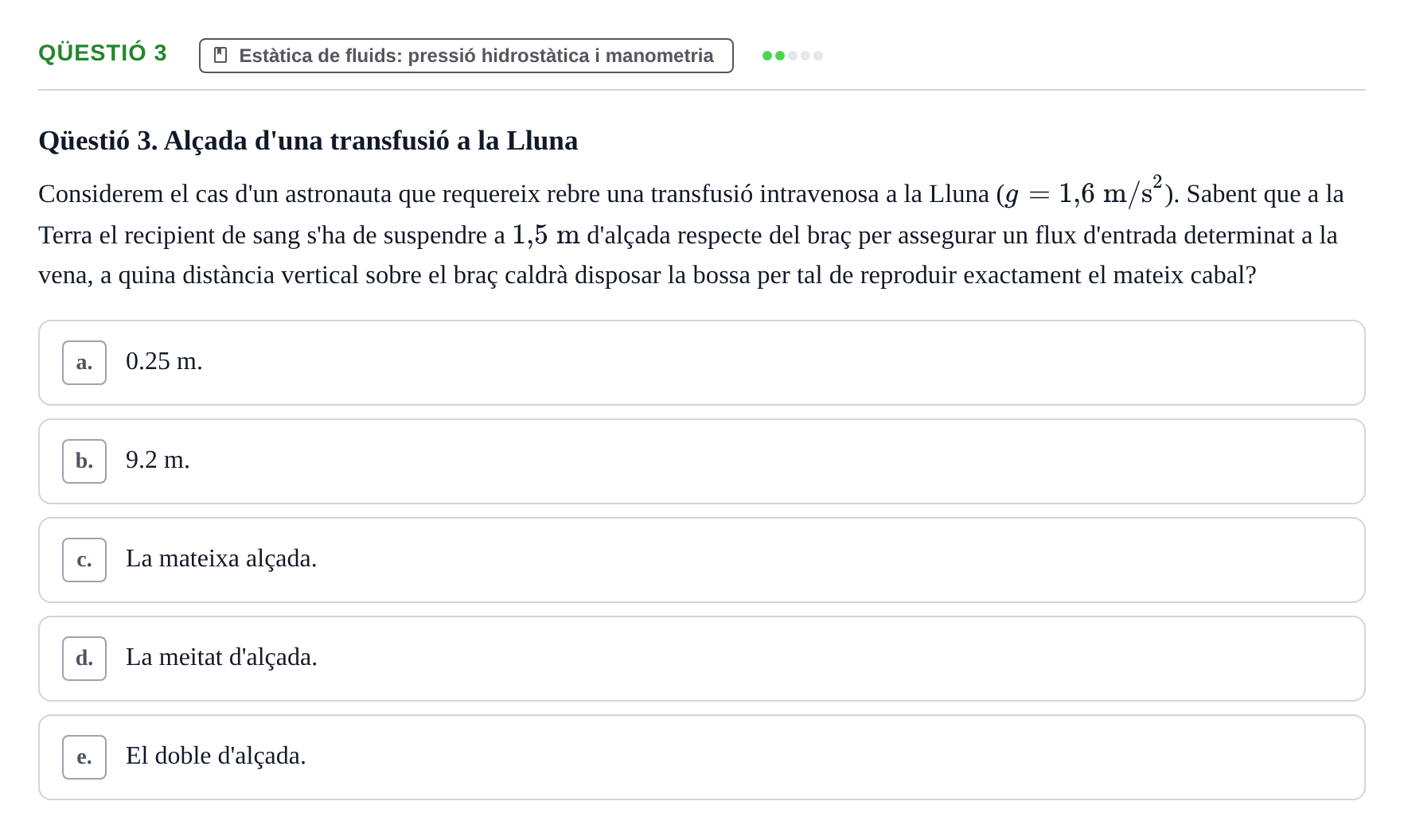 Enunciado: Ejercicio Qüestió 3 · Física UB 2012