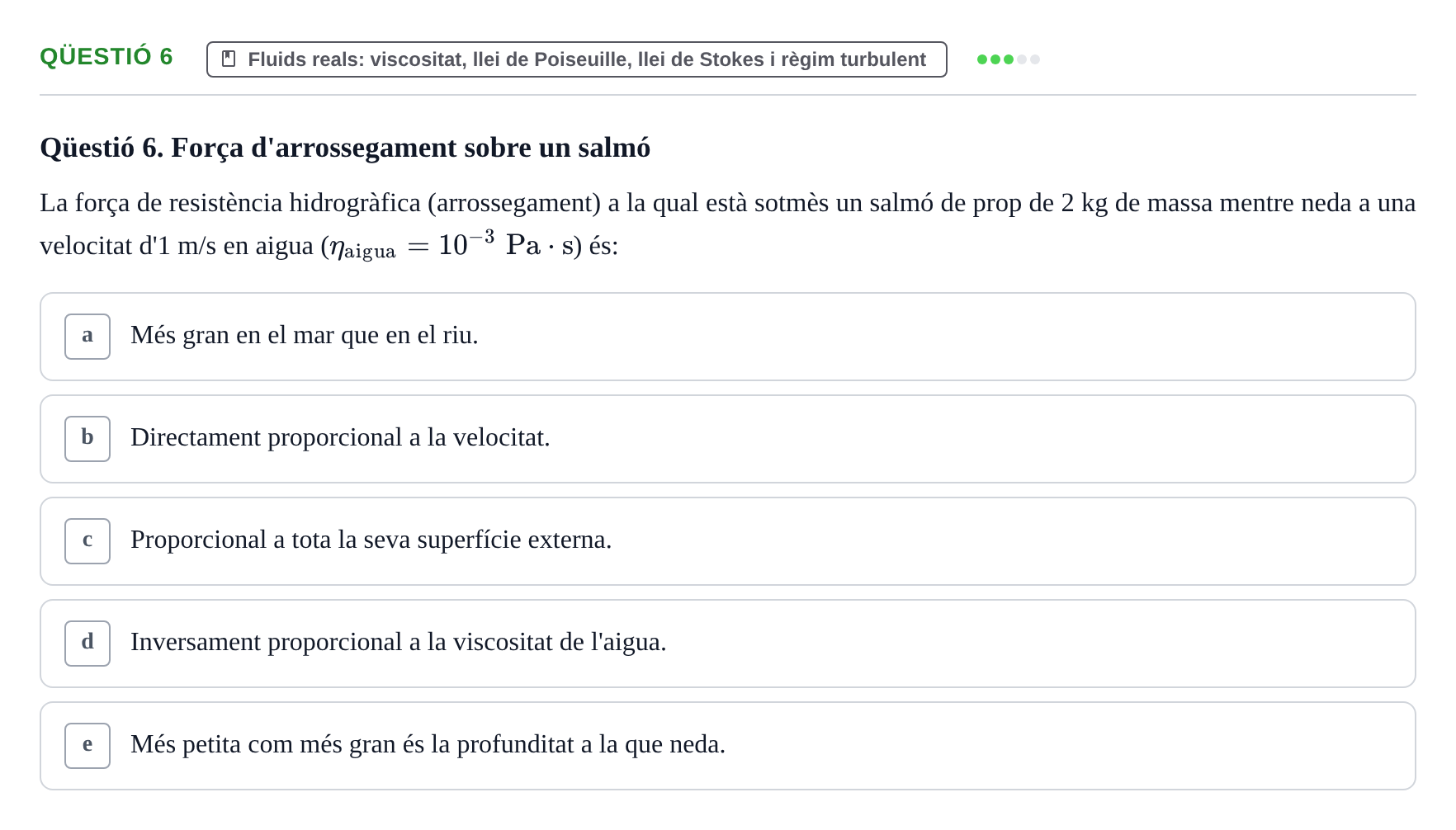 Enunciado: Ejercicio Qüestió 6 · Física UB 2012