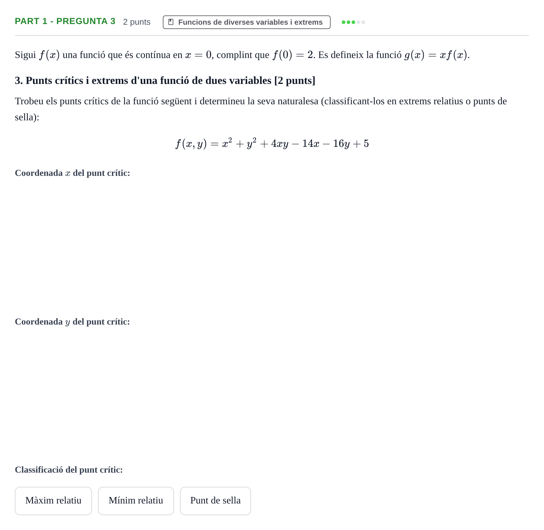 Enunciado: Part 1 - Pregunta 3 · Matemàtiques UB 2015