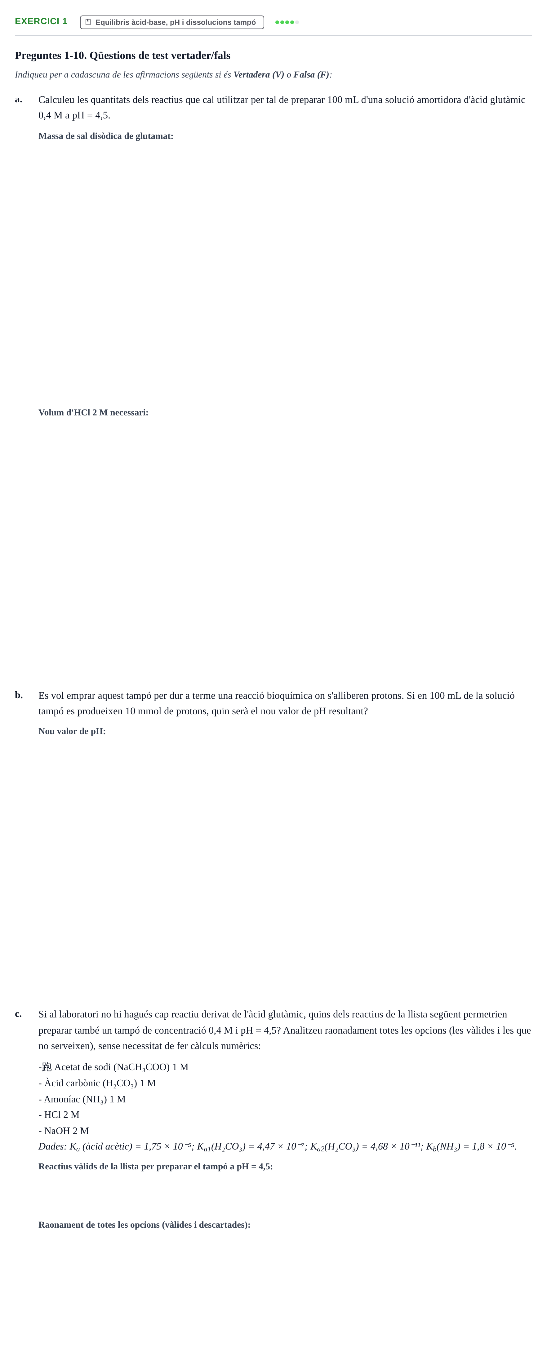 Enunciado: Exercici 1 · Química UB 2023