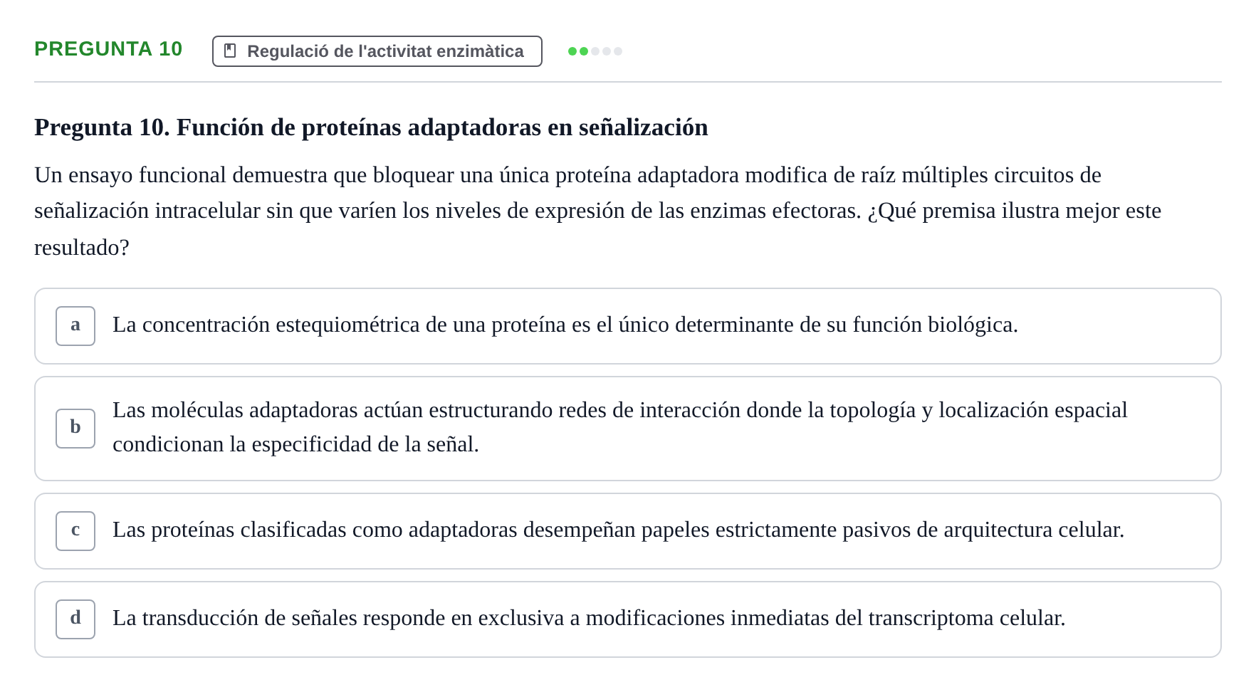 Enunciado: Pregunta 10