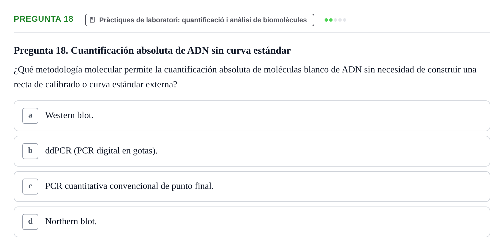 Enunciado: Pregunta 18